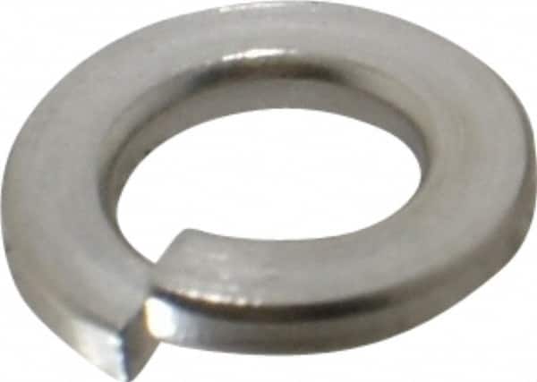 Value Collection - M6, 6.1mm ID, 11.8mm OD, 1.6mm Thick Split Lock Washer - 18-8 Austenitic Grade A2 Stainless Steel, 6.1mm Min ID, 6.5mm Max ID - Benchmark Tooling