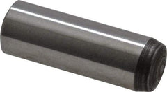 Value Collection - 6mm Diam x 18mm Pin Length Grade 8 Alloy Steel Precision Dowel Pin - Bright Finish, 1 Rounded End - Benchmark Tooling