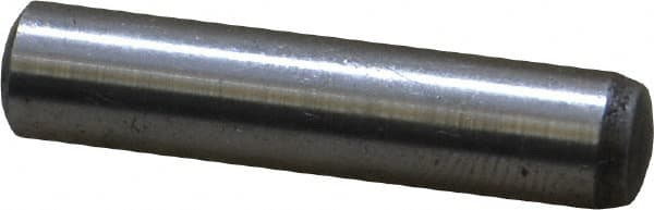 Value Collection - 6mm Diam x 28mm Pin Length Grade 8 Alloy Steel Precision Dowel Pin - Bright Finish, 1 Rounded End - Benchmark Tooling