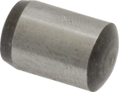 Value Collection - 10mm Diam x 16mm Pin Length Grade 8 Alloy Steel Precision Dowel Pin - Bright Finish, 1 Rounded End - Benchmark Tooling