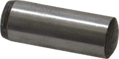 Value Collection - 10mm Diam x 28mm Pin Length Grade 8 Alloy Steel Precision Dowel Pin - Bright Finish, 1 Rounded End - Benchmark Tooling