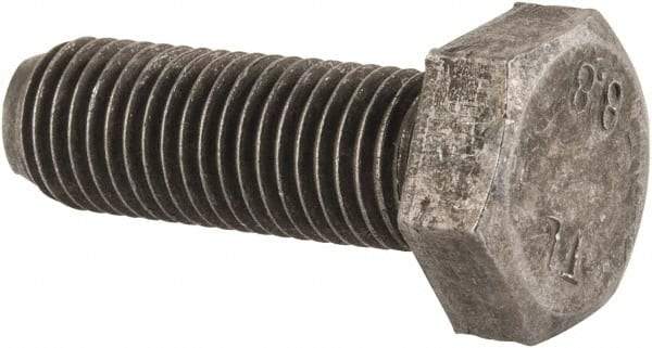 Value Collection - M12x1.50mm Metric Fine, 35mm Length Under Head Hex Head Cap Screw - Fully Threaded, Grade 8.8 Steel, Uncoated, 19mm Hex - Benchmark Tooling