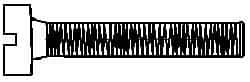 Value Collection - M3x0.50, 5mm Length Under Head Slotted Drive Machine Screw - Cheese Head, Grade 4.8 Steel, Zinc-Plated Finish, Without Washer - Benchmark Tooling