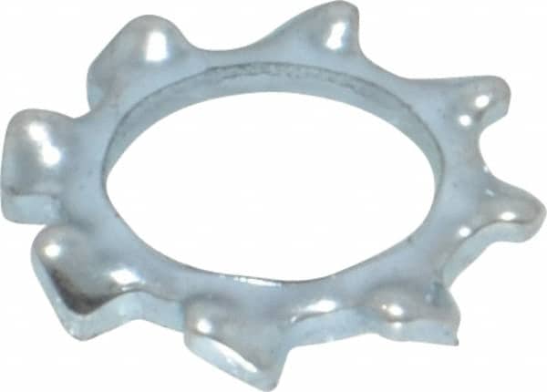 Value Collection - M6 Screw, 6.4mm ID, Spring Steel External Tooth Lock Washer - 11mm OD, Zinc-Plated, Grade 2 - Benchmark Tooling
