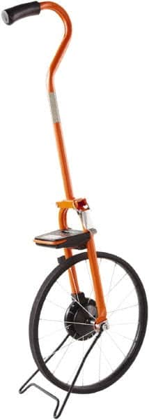 Keson - 99,999' Counter Limit, 4' OAL, Measuring Wheel - 2" Accuracy per 100", Measures in Feet, Ft/In, Feet & Tenths, Inches, Meters & Decimeters - Benchmark Tooling