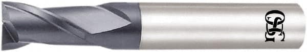 OSG - 1.4mm, 2.1mm LOC, 4mm Shank Diam, 45mm OAL, 2 Flute, Solid Carbide Square End Mill - Single End, WXL Finish, Spiral Flute, 30° Helix, Centercutting, Right Hand Cut, Right Hand Flute, Series 3720 - Benchmark Tooling