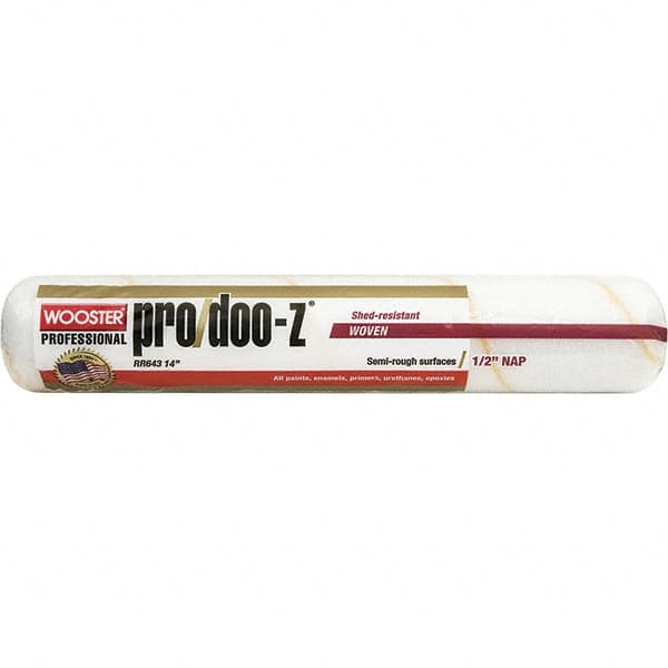 Wooster Brush - 1/2" Nap, 14" Wide Paint Roller - Semi-Rough Texture, Woven - Benchmark Tooling