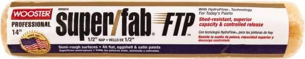 Wooster Brush - 1/2" Nap, 14" Wide Paint Roller - Semi-Rough Texture, Synthetic Knit - Benchmark Tooling