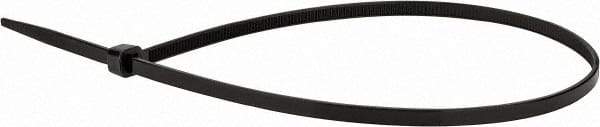 Value Collection - 16" Long Black Nylon Standard Cable Tie - 50 Lb Tensile Strength, 106mm Max Bundle Diam - Benchmark Tooling