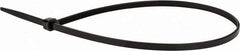 Value Collection - 16" Long Black Nylon Standard Cable Tie - 50 Lb Tensile Strength, 106mm Max Bundle Diam - Benchmark Tooling