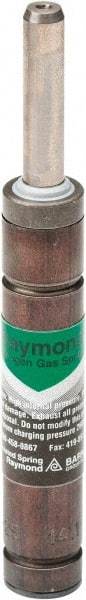 Associated Spring Raymond - M6 Fill Port, M6 Mt Hole, 6mm Rod Diam, 12mm Diam, 100mm Max Stroke, Green Nitrogen Gas Spring Cylinder - 145mm Body Length, 245mm OAL, 40 Lb Full Stroke Spring Force, 290 psi Initial Charge - Benchmark Tooling