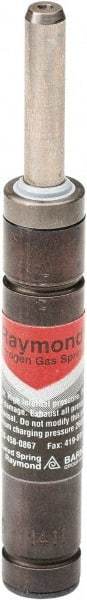 Associated Spring Raymond - M6 Fill Port, M6 Mt Hole, 8mm Rod Diam, 19mm Diam, 63.5mm Max Stroke, Red Nitrogen Gas Spring Cylinder - 105.5mm Body Length, 169mm OAL, 214 Lb Full Stroke Spring Force, 650 psi Initial Charge - Benchmark Tooling