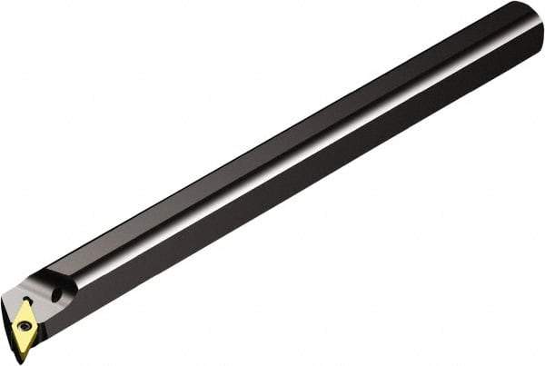 Sandvik Coromant - 1.5787" Min Bore Diam, 12" OAL, 1-1/4" Shank Diam, A..SVPBR/L Indexable Boring Bar - Screw-On Holding Method - Benchmark Tooling