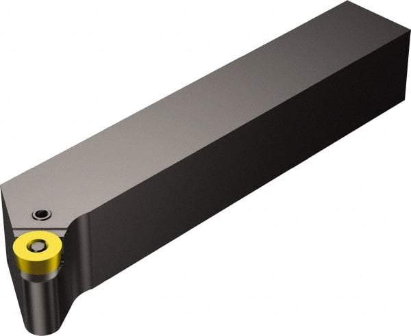 Sandvik Coromant - PRGCR/L, Right Hand Cut, 25mm Shank Height x 25mm Shank Width, Neutral Rake Indexable Turning Toolholder - 150mm OAL, RCMX 10 03 00 Insert Compatibility, Series T-Max P - Benchmark Tooling