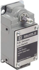 Square D - DPST, 2NC, 600 Volt Screw Terminal, Rotary Spring Return Actuator, General Purpose Limit Switch - 1, 2, 4, 12, 13 NEMA Rating, IP67 IPR Rating - Benchmark Tooling