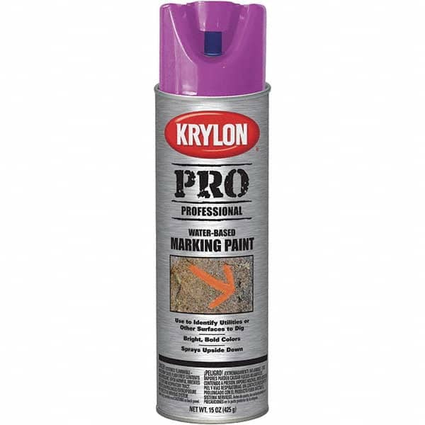 Krylon - 15 fl oz Purple Marking Paint - Water Base Formula - Benchmark Tooling
