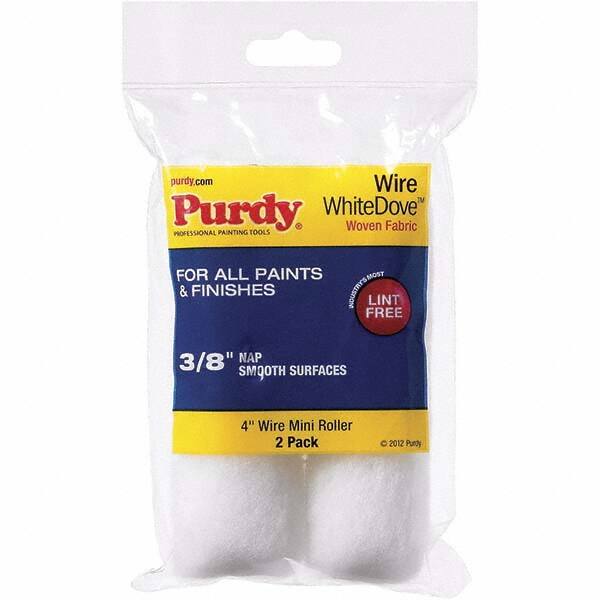 Purdy - 3/8" Nap, 4" Wide Paint Roller Cover - Smooth to Semi-Smooth Texture, Dralon - Benchmark Tooling