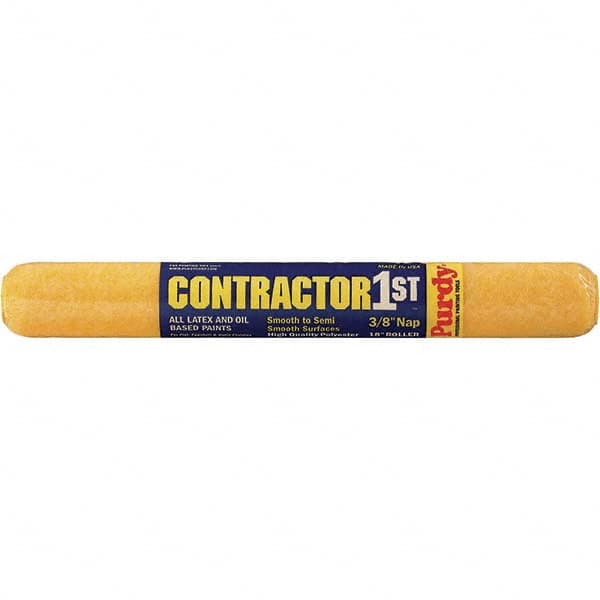 Purdy - 3/8" Nap, 18" Wide Paint Roller Cover - Smooth to Semi-Smooth Texture, Polyester - Benchmark Tooling