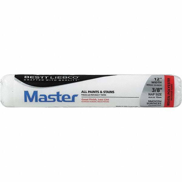 Bestt-Liebco - 3/8" Nap, 12" Wide Paint Roller Cover - Smooth Texture, Woven Polyester - Benchmark Tooling