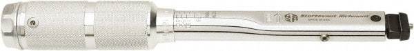 Sturtevant Richmont - Adjustable Interchangeable Head Clicker - 1 N/m to 6 N/m Torque, 9" OAL, 0.1 N/m Graduation - Benchmark Tooling