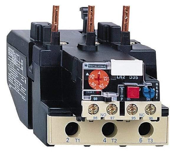 Schneider Electric - 48 to 65 Amp, 690 VAC, Thermal IEC Overload Relay - Trip Class 20, For Use with LC1D80 and LC1D95 - Benchmark Tooling
