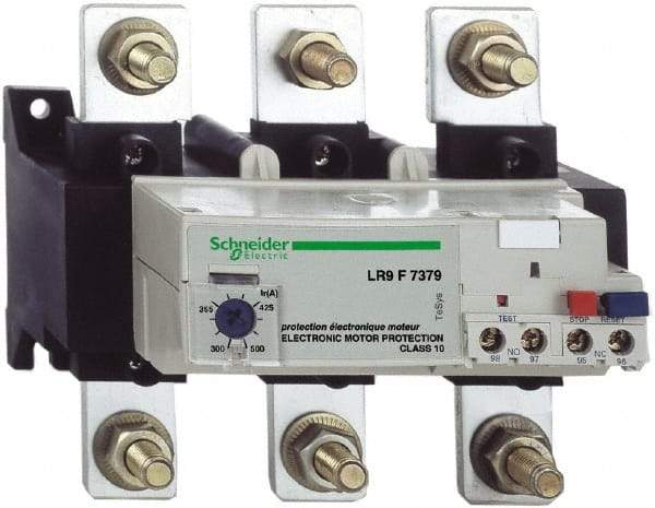 Schneider Electric - 300 to 500 Amp, 1,000 VAC, Thermal IEC Overload Relay - Trip Class 20, For Use with LC1F225 and LC1F500 - Benchmark Tooling