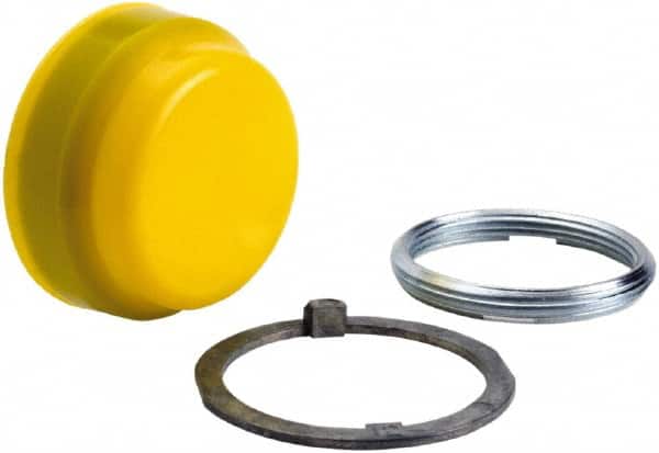 Schneider Electric - Pushbutton Switch Boot - Yellow, Round Button, Nonilluminated - Benchmark Tooling