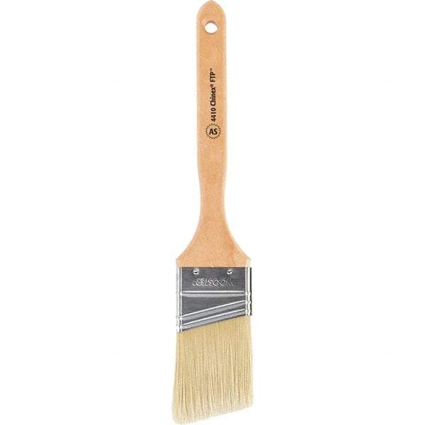 Wooster Brush - 2" Angled Synthetic Sash Brush - 2-11/16" Bristle Length, 7-7/8" Maple Fluted Handle - Benchmark Tooling