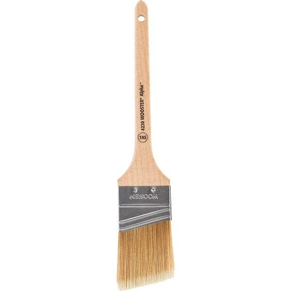 Wooster Brush - 2" Angled Synthetic Sash Brush - 2-7/16" Bristle Length, 8" Maple Rattail Handle - Benchmark Tooling