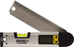 Johnson Level & Tool - 225° Measuring Range, Digital Protractor - 0.01° Resolution, 10 Inch Long Blade, Accuracy Up to 0.03°, CR2032 Lithium Battery Not Included - Benchmark Tooling