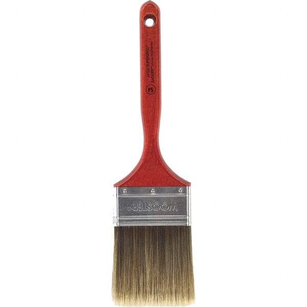 Wooster Brush - 3" Flat Nylon/Polyester Sash Brush - 3-3/16" Bristle Length, 7-3/16" Wood Fluted Handle - Benchmark Tooling
