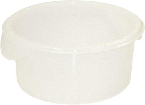 Rubbermaid - Round, White Polyethylene Food Storage Container - 10.6" High x 10" Wide - Benchmark Tooling