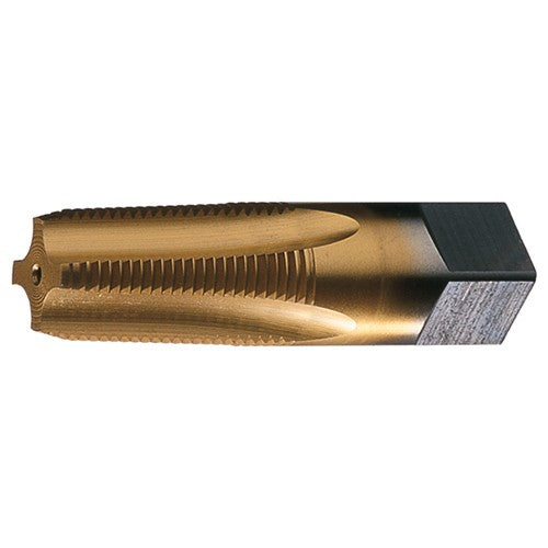 2-11.5 NPT 7 Flute Taper Pipe HSS Medium Hook Taper Pipe Tap- Bright - Exact Industrial Supply