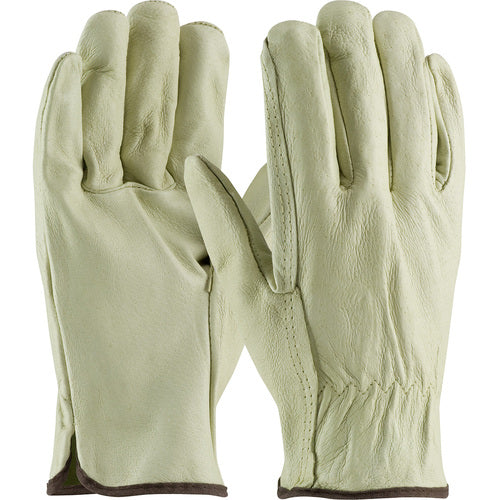 70-300/L Leather Drivers Gloves - Top Grain Pigskin Leather Drivers - Industry Grade - Straight Thumb - Exact Industrial Supply