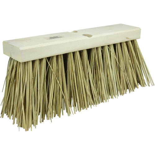 16″ Street Broom, 6-1/4″ Trim Length, Natural Palmyra Fill - Benchmark Tooling