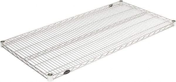 Value Collection - 60" Wide, 1.19" High, Open Shelving Accessory/Component - Chrome Finish, 24" Deep, Use with NuLine Units - Benchmark Tooling