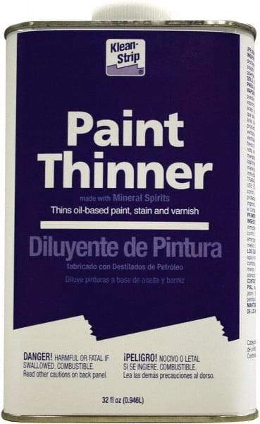 Klean-Strip - 1 Qt Paint Thinner - 784 gL VOC Content, Comes in Metal Can - Benchmark Tooling