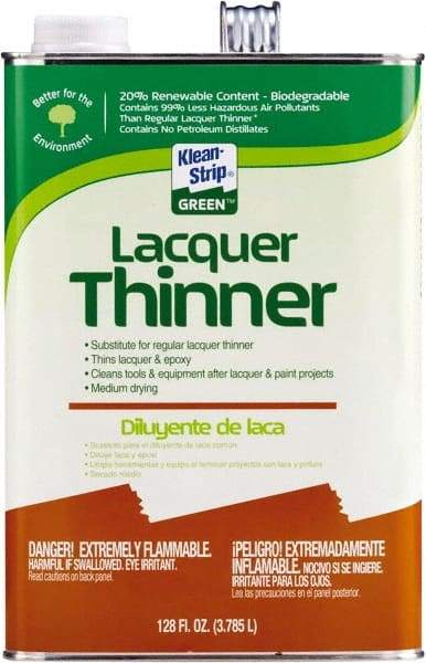 Klean-Strip - 1 Gal Lacquer Thinner - 789 gL VOC Content, Comes in Metal Can - Benchmark Tooling