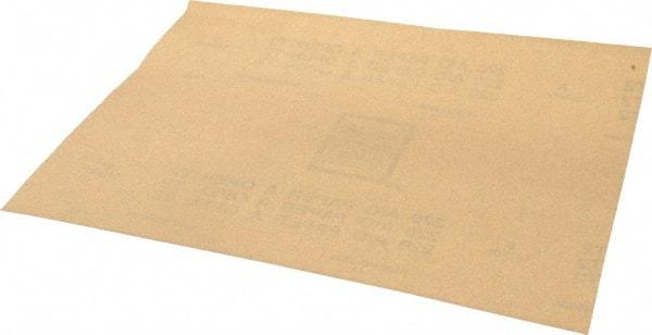 Norton - 220 Grit, Aluminum Oxide Sanding Sheet - 11" Long x 9" Wide, Very Fine Grade, A Weighted Paper Backing - Benchmark Tooling