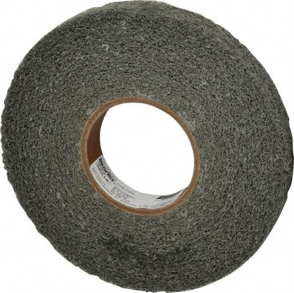 Norton - 8" Diam, 1" Face Width, 3" Center Hole, Medium Grade, Silicon Carbide Deburring Wheel - Convolute, Medium Density 4 Grade, 2,500 RPM - Benchmark Tooling