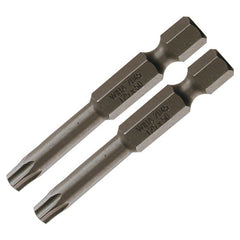 Security Torx Power Bit T10s × 50mm (2 Bit Pack) - Benchmark Tooling