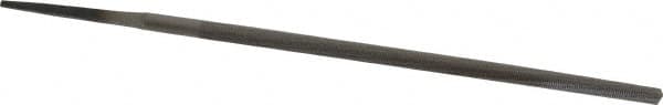 Value Collection - 6" Long, Smooth Cut, Round American-Pattern File - Double Cut, Tang - Benchmark Tooling
