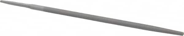 Value Collection - 10" Long, Smooth Cut, Round American-Pattern File - Double Cut, Tang - Benchmark Tooling