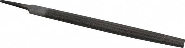 Value Collection - 10" Long, Bastard Cut, Half Round American-Pattern File - Double Cut, 9/32" Overall Thickness, Tang - Benchmark Tooling