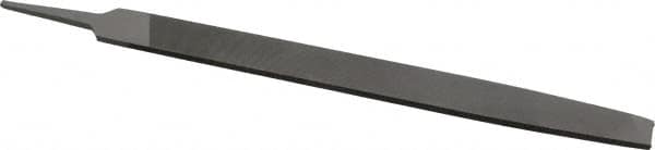 Value Collection - 12" Long, Second Cut, Mill American-Pattern File - Single Cut, 7/32" Overall Thickness, Tang - Benchmark Tooling