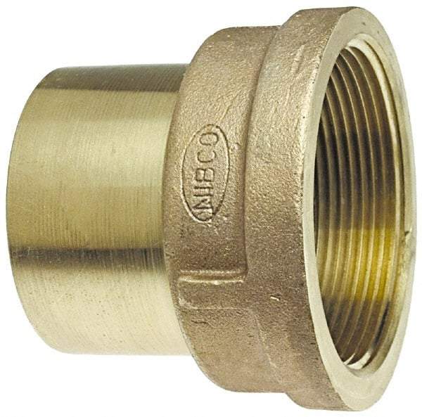 NIBCO - 1 x 3/4" Cast Copper Pipe Adapter - FTG x F, Pressure Fitting - Benchmark Tooling