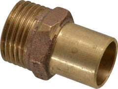 NIBCO - 3/4 x 1/2" Cast Copper Pipe Hose Adapter - Ftg x Hose, Pressure Fitting - Benchmark Tooling