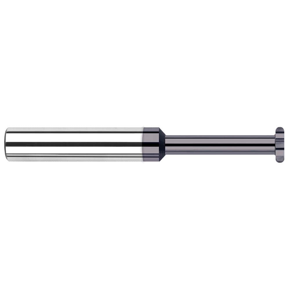 Harvey Tool - 1/2" Cut Diam, 0.0624" Cut Width, 1/2" Shank, Straight-Tooth Woodruff Keyseat Cutter - Exact Industrial Supply