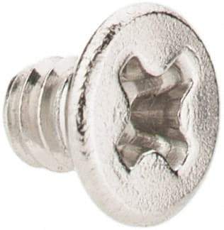 Value Collection - #2-56 UNC, 1/8" OAL Phillips Drive Machine Screw - Flat Head, Grade 18-8 Stainless Steel, Uncoated, Without Washer - Benchmark Tooling
