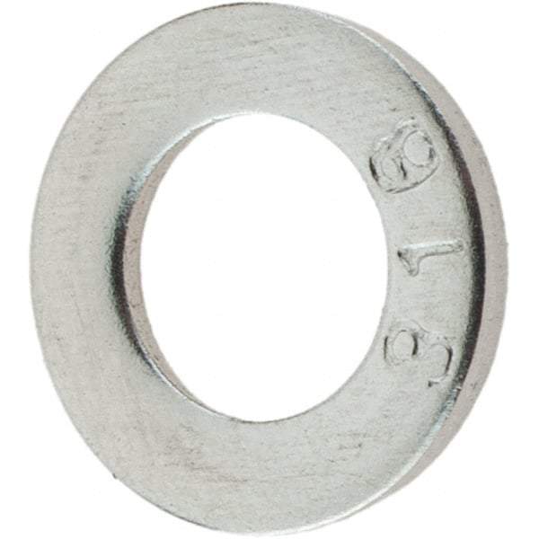Value Collection - M6 Screw, Grade 316 Stainless Steel Standard Flat Washer - 6.4mm ID x 12mm OD, Plain Finish - Benchmark Tooling